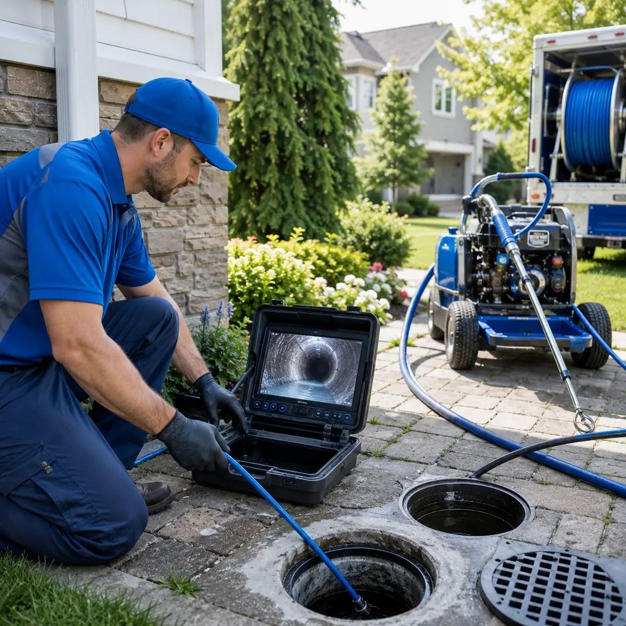 Outdoor drain cleaning professionals serving Camp Wood, TX